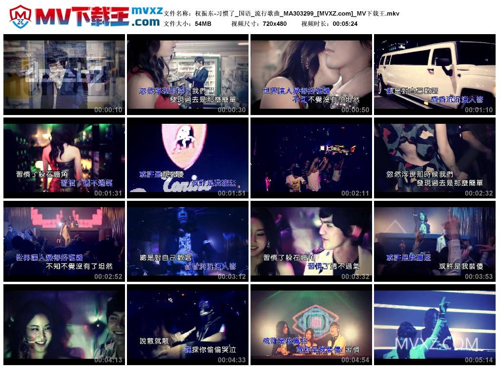 权振东-习惯了_国语_流行歌曲_MA303299